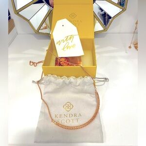 Kendra Scott Adjustable Rose Gold Necklace